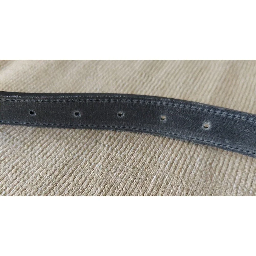 VINTAGE WOMENS LES CREATIONS ELITE BLACK SILVER BELT SIZE M NEW